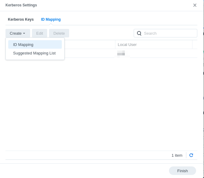 Image: DSM Control Panel - File Sharing